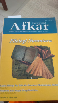 Image of Tashwirul Afkar Jurnal Refleksi Pemikiran Keagamaan dan Kebudayaan Filologi Nusantara