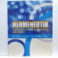 Image of Hermeneutik penduan ke arah desain penelitian dan analisis