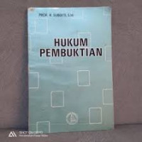 Image of Hukum Pembuktian
