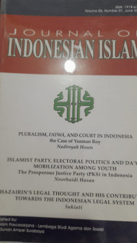 Image of Journal Of Indonesia Islam Pluralism, Fatwa, and Court in Indonesia