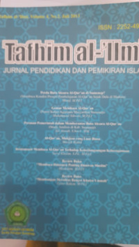 Image of Tafhim al-Ilmi Jurnal Pendidikan dan Pemikiran Islam Perda Buta Aksara al-Qur'an