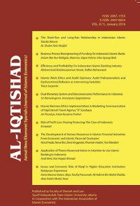 Image of AL-IQTISHAD Journal of Islamic Economics Mapping and Correlation Analysis of Efficiency and Profitability The Case of Islamic Rural Bank