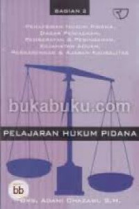 Image of Pelajaran Hukum Pidana